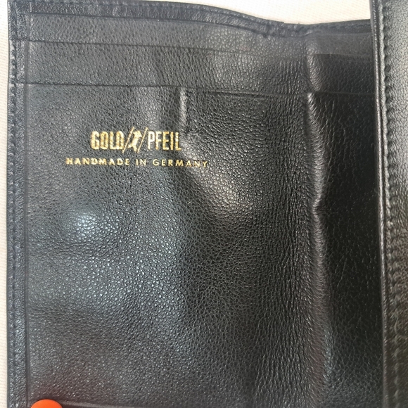 Goldpfeil Leather Wallet/Billfold Black - Picture 3 of 10
